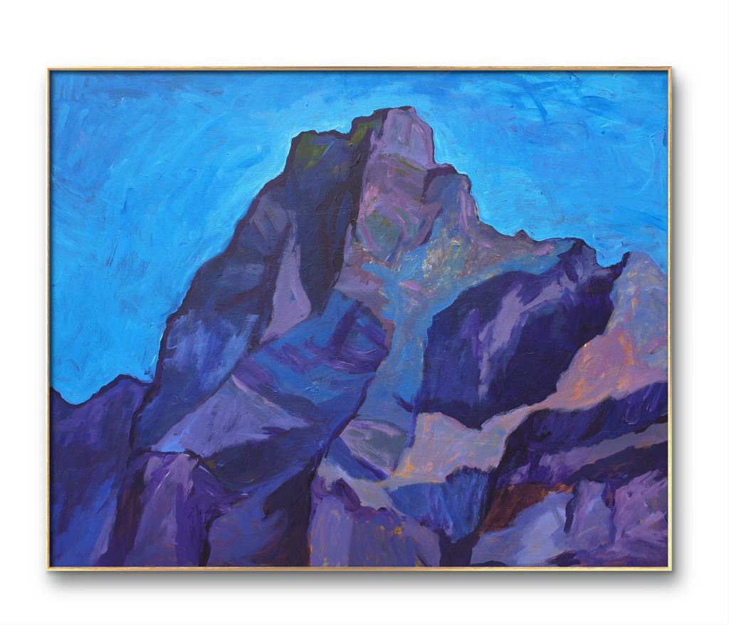 Le rocher des merveilles 2021 (Tende - Merveilles) Mixed media on canvas by Florent Espana