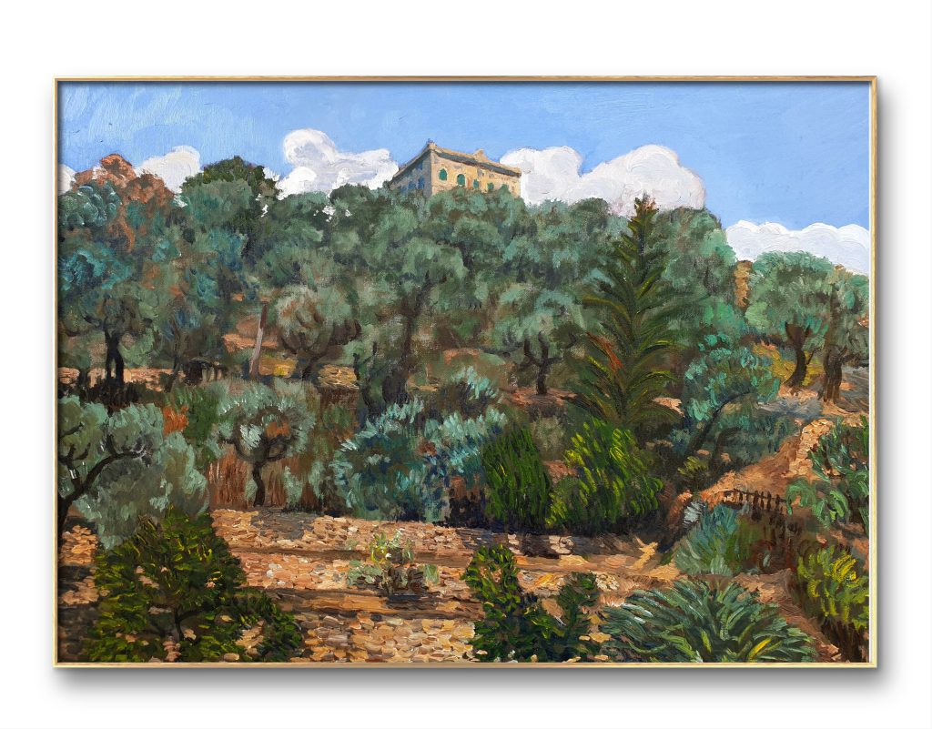 Oliveraie de Véone 2023 (Breil-sur-Roya) Oil on canvas by Florent Espana / Landscapes