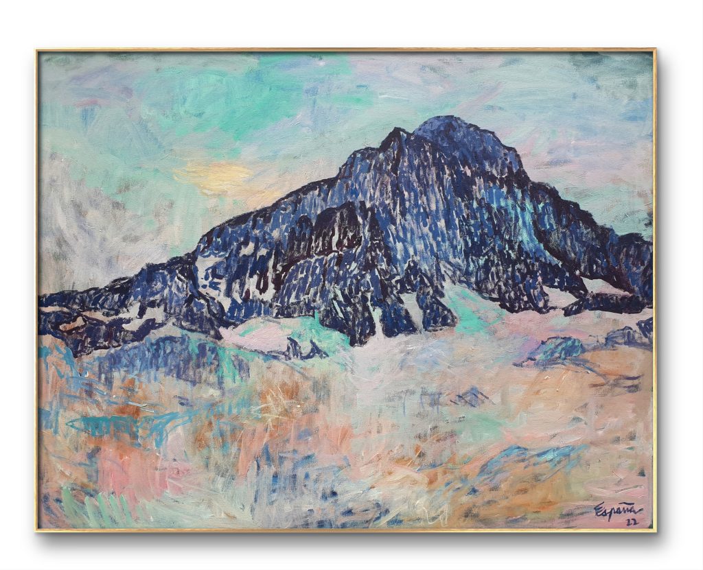 Sacré Mont Bégo 2021 (Tende) Mixed Media on canvas by Florent Espana