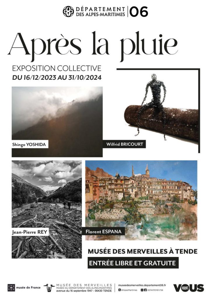 Affiche de l'Exposition Après la pluie Florent Espana Musée des Merveilles Tende 2024