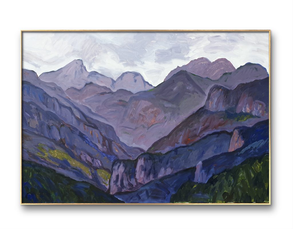 Le Marguareis Tende (France) oil on canvas by Florent Espana