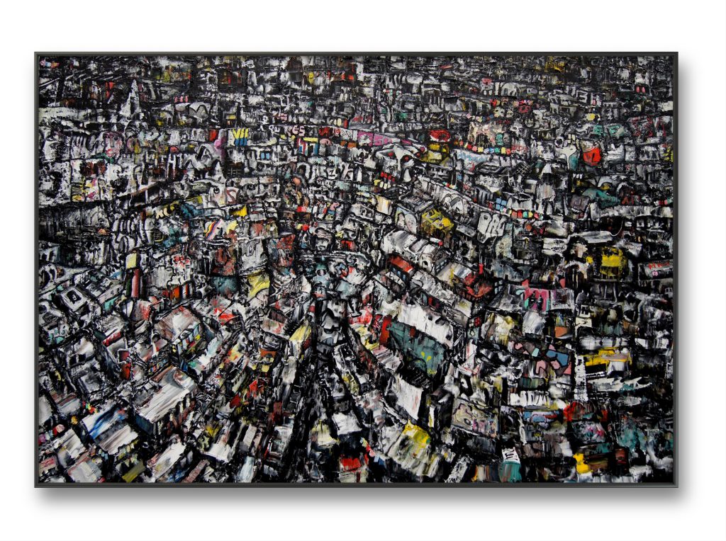 Favela masterpiece 2014 Oil on canvas by Florent Espana