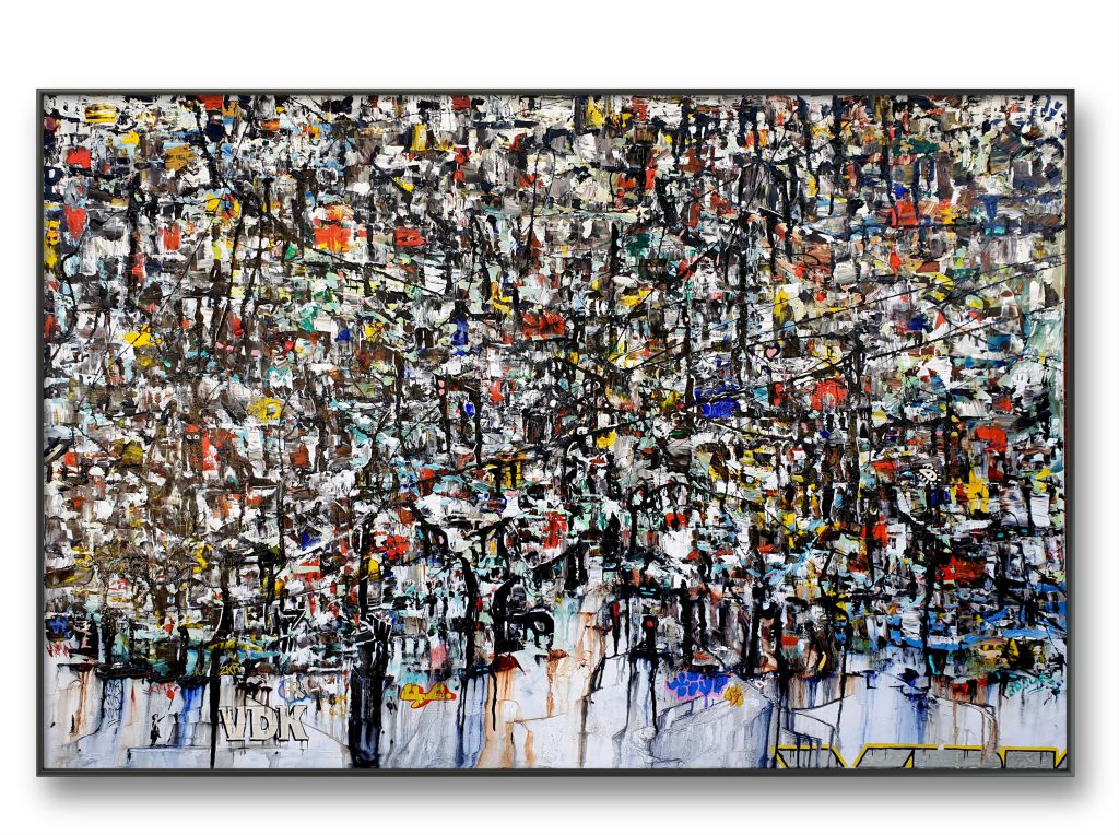 Favela masterpiece 2024 by Florent Espana oil on canvas