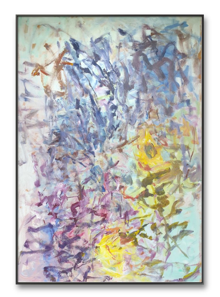 Tournesols et Iris Mixed media on canvas by Florent Espana Dialogues