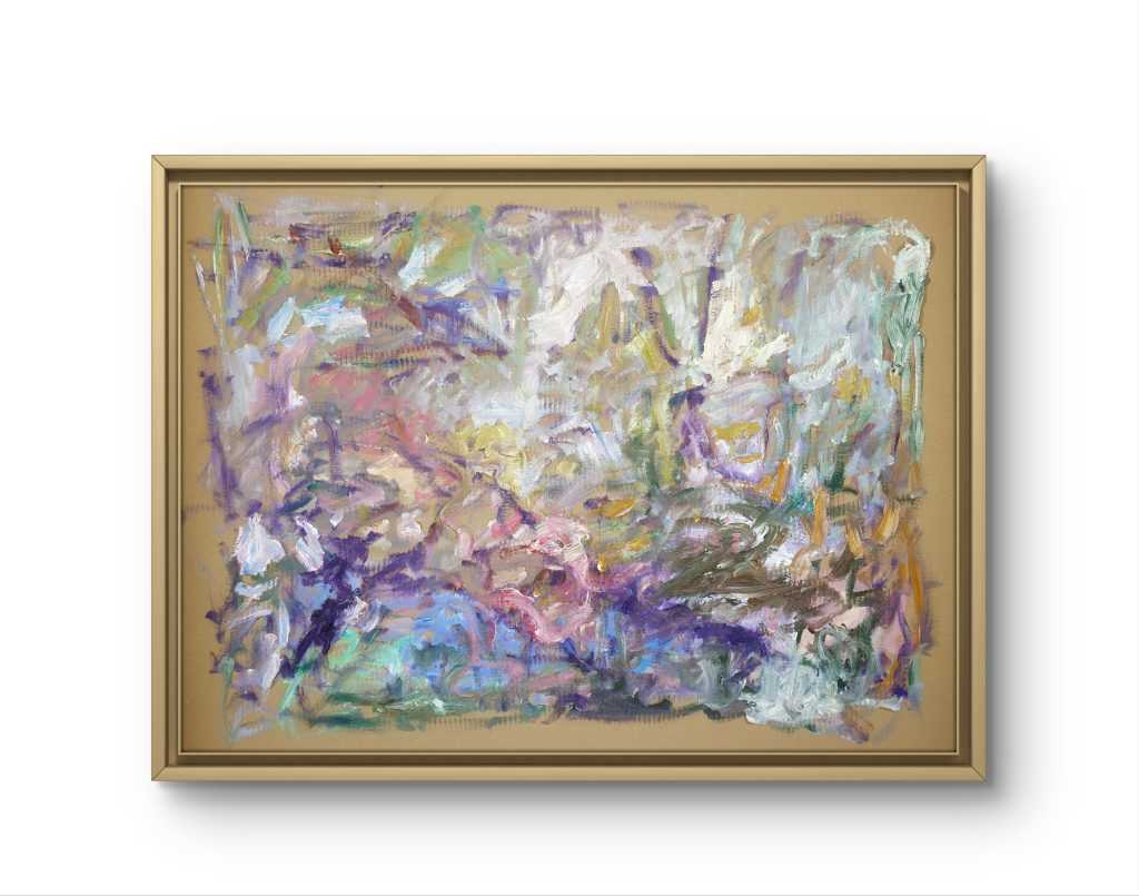 oil painting, florent espana, paysage abstrait